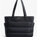 BAGSMART Tote Bag for Women, Lightweight Puffy Tote Bag with Compartments Quilted Shoulder Bag Handbag for Travel, Work, Gym
