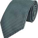 3.15"/8cm Mens Cashew Floral Paisley Printed Tie, Jacquard Polyester Luxury Necktie for Men Wedding Formal Business