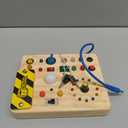 Busy Board for Toddlers - Montessori Educational Toy for 1-3 Year Old Boys & Girls | Travel-Friendly Sensory Learning Activity | Ideal for Kids with Autism(Clocks Busy Board)