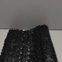 SONGZIMING Non-Slip Pebble Bathtub Mat Black 16 W x 35 L Inches (for Smooth/Non-Textured Tubs Only) Safe Shower Mat with Drain Holes, Suction Cups for Bathroom