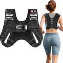 Weighted Vest, 12lbs Weight Vest with Reflective Stripe, Body Weight Vests Adjustable for Men, Women Workout, Strength Training, Running, Walking, Jogging