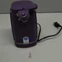 bella Electric Can Opener and Knife Sharpener, Removable Cutting Lever, Cord Storage, Stainless Steel Blade, Plum