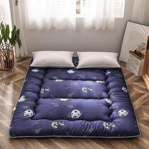MAXYOYO Navy Space Adventure Japanese Floor Futon Mattress, Thicken Tatami Mat Sleeping Pad Foldable Roll Up Mattress Floor Lounger Couches and Sofas for Kids Full Size