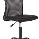 BestOffice Ergonomic Office Chair Desk Chair Mesh Computer Chair Armless Back Support Modern Executive Rolling Swivel Chair with Lumbar SupportBlack