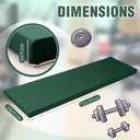 Lyrow 2 Inch Thick Yoga Mat 72x24 with Carry Strap Foam