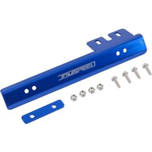 JDMSPEED Universal Blue Front Bumper License Plate Mount Bracket Relocator Holder Bar