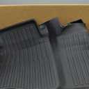 Car Floor Mats for Toyota Camry: 2007-2011 All Weather Interior Accessories, TPE Tech Rubber Black Front Rear Liners, Full Coverage Automotive Carpets Set Custom Fit for Camry 2011 2010 2009 2008 2007