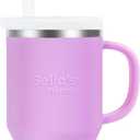 Handy Mini Tumbler, 9oz Sippy Cups for Toddlers 1-3, Stainless Interior, LeakProof Toddler Cups, Birthday Gifts for 1 Year Old Girls, Baby Girl Daycare Essentials with Name Stickers, 1 Pack (Lilac)