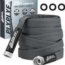 Garden Hose 25ft, Made of TPU(Not PVC), Ultra-Light & Flexible Water Hose, Non-Shrinking, Easy to Store, Drinking Water Safe Material, All-weather, Black&Gray