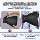 Outdoor Faucet Cover for Winter - Pro 7.1"W x 9.8"H - 4 PACK Outdoor Water Faucet Cover Socks for Winter Freeze Protection Pipe Insulation Reusable Waterproof Insulated Spigot backflow Cover - Beige