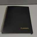 SUNEE 2026 Weekly and Monthly Planner - from January 2026 - December 2026, Daily Agenda Planner with Monthly Tab, Flexible Cover, Note Pages, Pockets, Bookmark, Spiral Binding, Black, 8.5"x11"