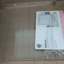 U Brands Clear Acrylic Dry Erase White Board for Wall, Calendar, Gold