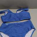 VIMPUNEC High Waisted Bikini Sets for Women Two Piece Tummy Control Swimsuits Sporty High Cut Bathing Suit (Medium, Royal Blue)