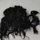 Vigorous Clip in Hair Extensions 6Pcs Black Long Wavy Hairpieces 20Inch Hair Extensions Clip Ins Soft Synthetic Hairpieces for Women (Black)