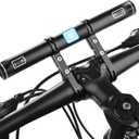 Redcomets USB Rechargeable Bike Handlebar Extender,7.8in Bike Handlebar Extension and Built-in 4000mAh Bike Phone Charger, for Holding Bike Speedometer, Phone Mount Holder and Bike Lights.