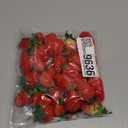 24pcs Realistic Artificial Strawberries Decorative Fruit Models Plastic for Home Store Event Education