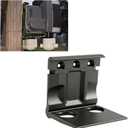 Mounting Bracket Compatible with Orbit B-hyve XD 4-Port Smart Hose Watering Timer (Model 24634 & 24639), Heavy-Duty Wall, Post, or Fence Mount with Zip Ties & Screw, Clip-in Design (Black)