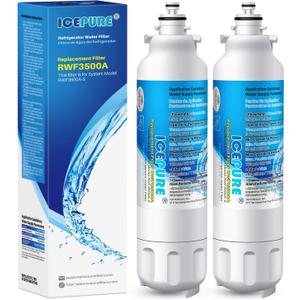 ICEPURE ADQ73613401 Replacement for Kenmore 46-9490, LG 800P, R-9490, LMXS30776S, LSXS26366S, LSXS26366D, LSXS22423s, LSXS26386D, LMXC23746D, LSXS26326S,RWF3500A,Refrigerator Water Filter, 2PACK