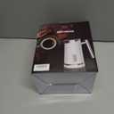 Huogary Milk Frother, Milk Frother and Steamer for Milk Foam & Hot Milk(4.5oz/10.5oz), Electric Milk Frother and Warmer for Homemade Latte, Cappuccinos, Macchiato, 120V, White