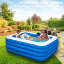 Inflatable Swimming Pool, 60x90 inch Full-Sized Large Inflatable Pools, Blow Up Durable Thickened Pools for Outdoor, Garden, Backyard.