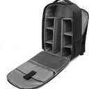 Waterproof SLR/DSLR Camera Backpack Shoulder Bag Travel Case For Canon Nikon Sony Digital Lens (Large, Grey)