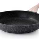 Nonstick Frying Pan, 12.5 Inch Large Skillet, Granite Cooking Pan, Healthy and Non Toxic, Induction Compatible, PFOA Free