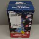 JOIEDOMI Lighted Prismatic Iridescent Christmas Decorations with LED Lights, USB Powered Indoor Christmas Decoration, 15 inch Iridescent Xmas Decor for Party Holiday Desktop, Multicolor Tree