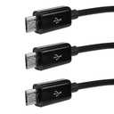 BoxWave Cable Compatible with VTech KidiBuzz G2 - MultiCharge MicroUSB Cable, Multiple Charging Cable Micro USB Cable - Black