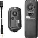 2.4G Wireless Remote Control DC2 Remote Shutter Release Compatible with Nikon MC-DC2 Z7 Z7II Z6 Z6II Z6III Z5 D5600 D3300 D5000 D5100 D5200 D5300 D90 D7000 D7100 D7200 D7500 D780 D610 D750 P7700 P7800