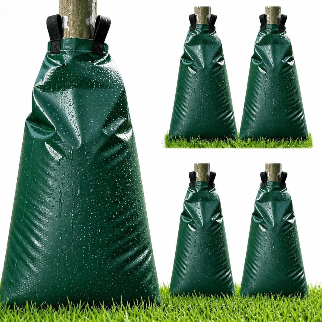 Tree Watering Bags Slow Release:20 Gallon - Reusable Water Bags for Trees - Slow Lrrigation Suitable for Newly Planted or Established Trees in Hot Weather- 5 Pack