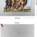 1000 Piece Jigsaw Puzzle Boards Portable, Puzzle Mat with Cover, Lightweight Puzzle Tray Storage System, Felt Table Top by Coobe (Gray)