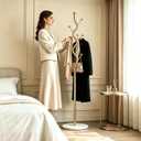 Coat Rack Freestanding Tree-shaped Clothes Rack for Clothing Hat Bag Purses