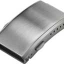 watchdives Watch Buckle 16mm/18mm/20mm/22mm Fold Safety Milled Clasp Replacement Stainless Steel Watchband Clasp (Silver, 16mm)