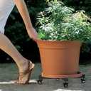 Plant Caddy With Wheels, Adjustable 14in to 21inch Heavy Duty Rolling Plant Dolly, Metal Plant Stand With 4 Lockable Caster Wheels, For Indoor Outdoor Pots Planter, Holds Up to 500 Lbs, Moving Dolly