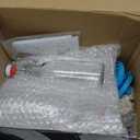 Queekay 20 Pack Mini Swing Top Glass Bottles for Vanilla Extract Homemade Olive Oil Bottles with Lids Airtight Cap Lids Labels for Wedding Baby Shower Favors(Clear,8 oz)