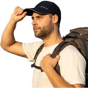 TOP-EX Oversize Baseball Cap Waterproof Running Hat for Extra Large Heads Men (Black)