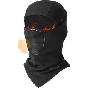 YANIKY Balaclava Ski Mask for Men Women Thermal Breathable Winter Face Mask Cold Weather Windproof Warm Face Cover Skiing (One Size, With Breathable Mesh)