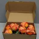 2 Bouquets Roses Artificial Flowers 12 Heads Vintage Burgundy Roses Silk Flower Bouquet for DIY Wedding Bridal Floral Arrangement Home Party Garden Decoration