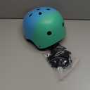 Kids Bike Helmet, Adjustable and Multi-Sport, from Toddler to Youth, 3 Sizes (Medium: 21.3" - 22.4", Pink Blue Green)