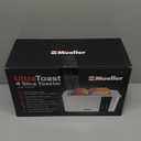 Mueller UltraToast Full Stainless Steel Toaster 4 Slice, Long Extra-Wide Slots for Bagels and Waffles, 6 Browning Levels, LED Display, Cancel/Defrost/Reheat Functions & Removable Tray, Kitchen Gadgets