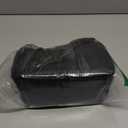 Japanese Bamboo Bento Box with Compartments and Utensils Stackable Lunch Box Includes Lunch Bag for Meal Prep Black (42 Oz)