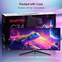 Sceptre 34-Inch Curved Ultrawide WQHD Monitor, 3440 x 1440, R1500, Up to 180Hz/165Hz, DisplayPort x2, 100% sRGB, 1ms, Built-in Speakers, Black (C345B-QUT168 Series)