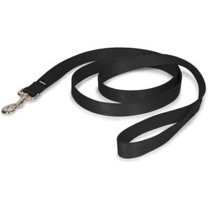 PetSafe Nylon Dog Leash  Strong, Durable, Traditional Style Leash with Easy to Use Bolt Snap for Small, Medium and Large Dogs  1" x 6', Black