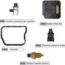 GXARTS A500 A618 A518 46RE 47RE 48RE Transmission Governor Pressure Sensor Solenoid Transducer with Filter Gasket Fit for Dakota Durango Dodge Ram 1500 2500 3500 2000-2006 fit for Jeep Grand Cherokee