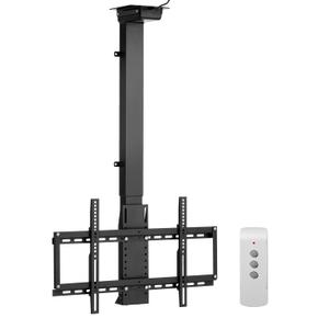 VEVOR Motorized Ceiling TV Mount, TV Wall Mount for 32 to 55 Inch TV, Electric Adjustable Ceiling TV Mount, Motorized Flip Down TV Mount Bracket with Max VESA 24 x 16 in, Fits TVs Up to 120 lbs