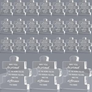 Huquary Employee Appreciation Awards for Coworker Employee of The Month Trophy Acrylic Thank You Gift Bulk Be Proud of The Work You Do Keepsake for Retirement Farewell(24 Pcs,Puzle)