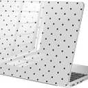 Compatible with MacBook Air 13.6 inch Case M5 M4 M3 M2 2026-2022 A3449 A3240 A3113 A2681 Release, Cute Black Polka Dot Protective Hard Shell Clear Cover for MacBook Air 13