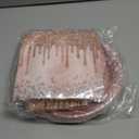 Rose Gold Party Plates and Napkins Set  Pink Birthday Decorations, Diamond Theme Supplies  Serves 24 Guests