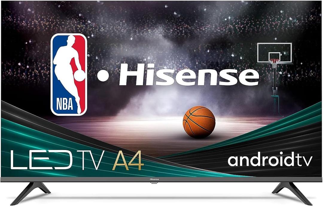 Hisense A4 Series 32-Inch Class HD Smart Android TV with DTS Virtual X, Game & Sports Modes, Chromecast Built-in, Alexa Compatibility (32A4H, 2022 New Model) ,Black