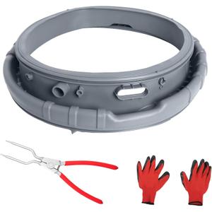 DC64-02805A WF405ATPAWR/A2 Washer Door Boot Seal Gasket Compatible with Samsung Washer Replacement Parts Door Diaphragm WF393BTPARA/A2,WF395BTPASU/A2, WF395BTPAWR/A2,WF405ATPASU